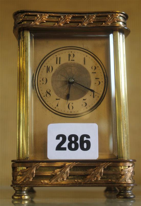 Brass carriage timepiece